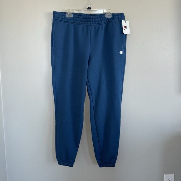 Champion Pants - NWT Champion Women PowerBlend Fleece Boyfriend Jogger Sz XL Twilight Teal M5922
